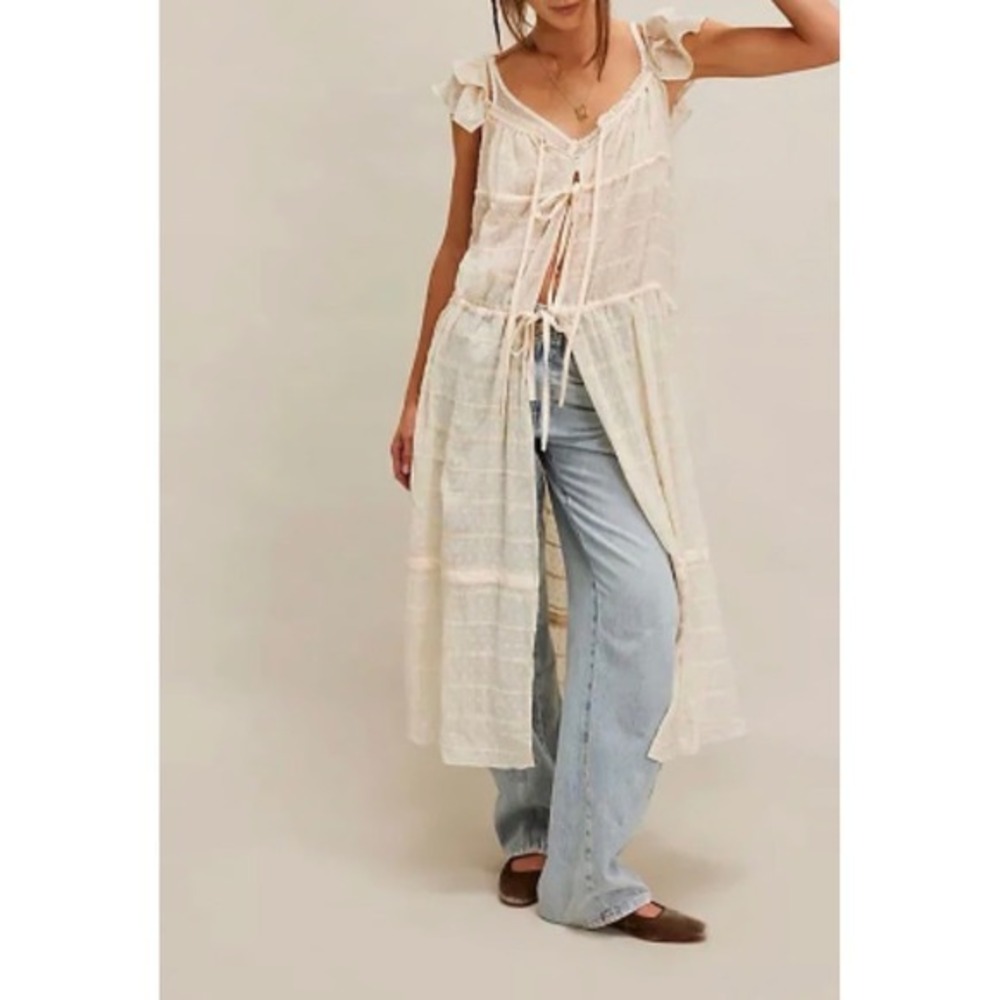 Free People Micha Maxi Top Ivory Women XS New Without Tags